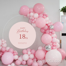 Alta qualidade de 12 polegadas diferentes balões rosa para garotas festas de casamento festeira rosa arco de balão